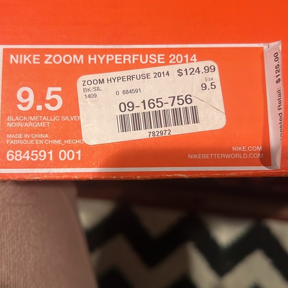 NIKE ZOOM HYPERFUSE 2014 BLACK - Picture 3 of 10